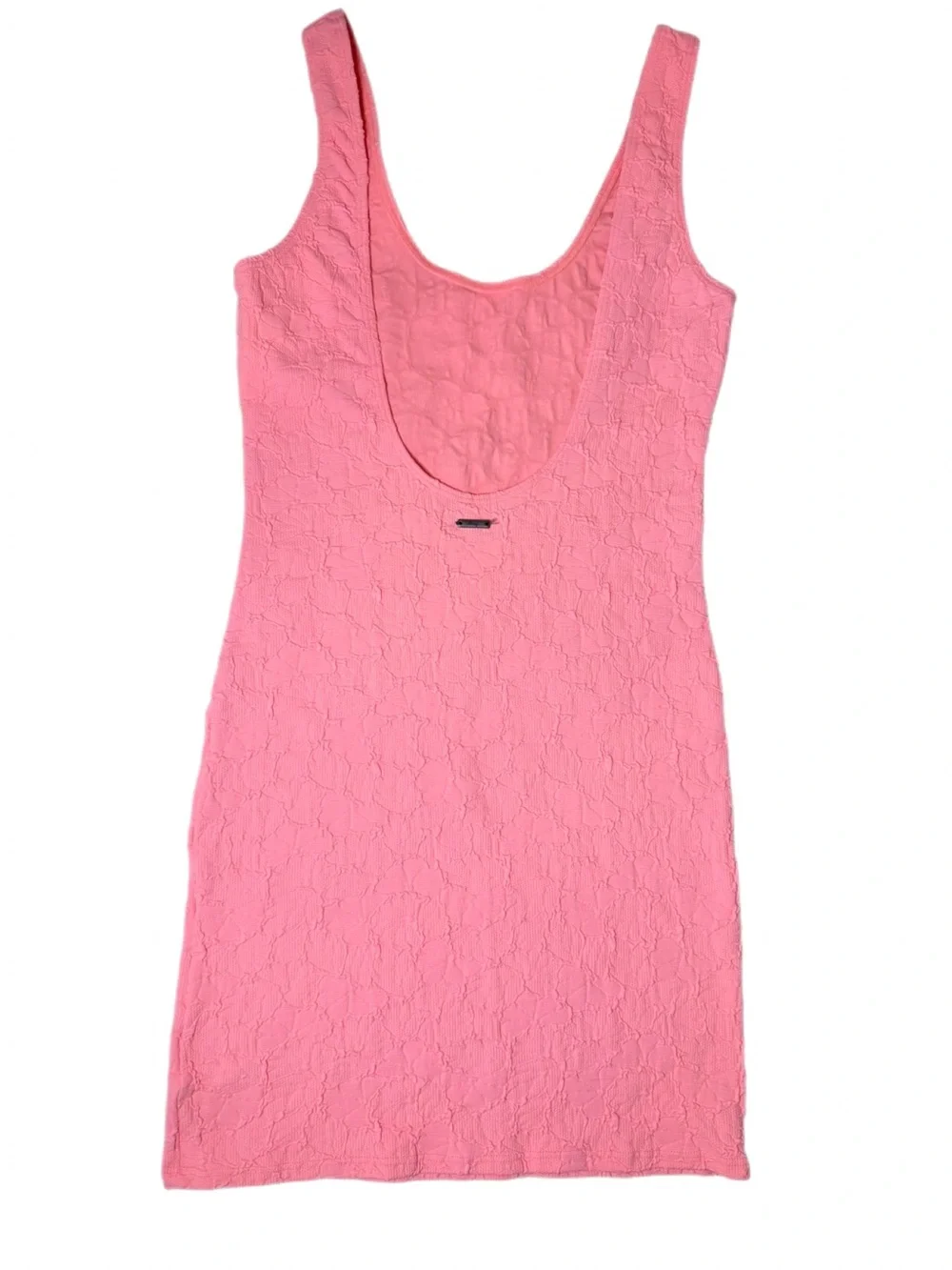 Maaji Coral Pink Textured Mini Dress - Picture 2 of 4